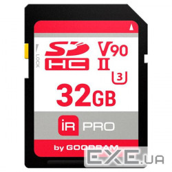 Memory card GOODRAM SDHC IRDM Pro 32GB UHS-II U3 V90 (IRP-S9B0-0320R11)
