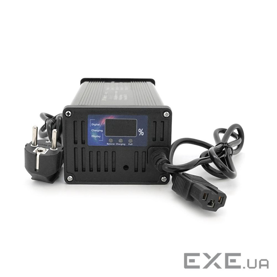 Зарядний пристрій для акумуляторів LiFePo4 48V(58,4V),16S,12A, штекер Triangle plug (T-t (YT-58412P)