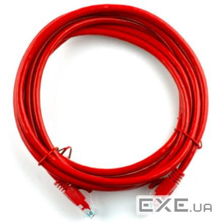 Патч-корд литий RITAR, UTP, RJ45, Cat.5e, 2m, червоний, Cu (мідь ) (04276)