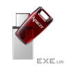 USB флеш накопичувач Apacer 64GB AH180 Red Type-C Dual USB 3.1 (AP64GAH180R-1)
