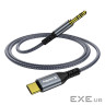 Кабель мультимедійний USB-C to 3.5mm M 1.2m gray ColorWay (CW-CBPDJ071-G)