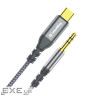 Кабель мультимедійний USB-C to 3.5mm M 1.2m gray ColorWay (CW-CBPDJ071-G)