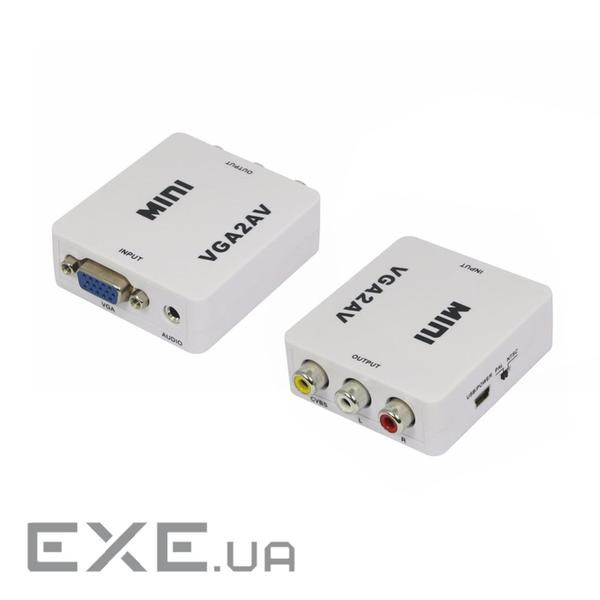Адаптер VOLTRONIC VGA - 3RCA White (YT-CM-VGA/AV)
