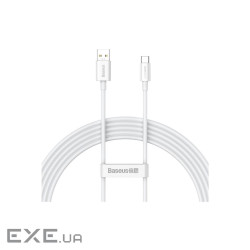 Кабель Baseus Superior Series (SUPERVOOC) Fast Charging Data Type-C 65W (2m) white (CAYS001002)