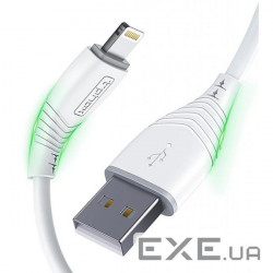 Дата кабель USB 2.0 AM to Lightning 1.2m Nature T-L830 White T-Phox