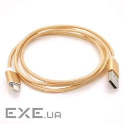 Кабель USB - Lightning 1 м Gold, магнітний (YT-MCFB-L/G) (YT-MCFB-L/G)