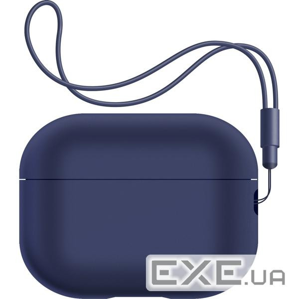 Чохол ArmorStandard Silicone Case with straps для Apple Airpods Pro 2 Dark Blue (ARM68609)