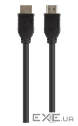 Кабель мультимедійний HDMI M to HDMI M 1.5m High Speed with Ethernet Belkin (F3Y017BT1.5MBLK)