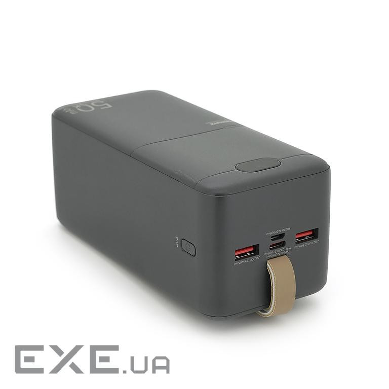 Power Bank Remax RPP-117 50000mAh, PD 27W+QC 22.5W, Black, 1.015kg