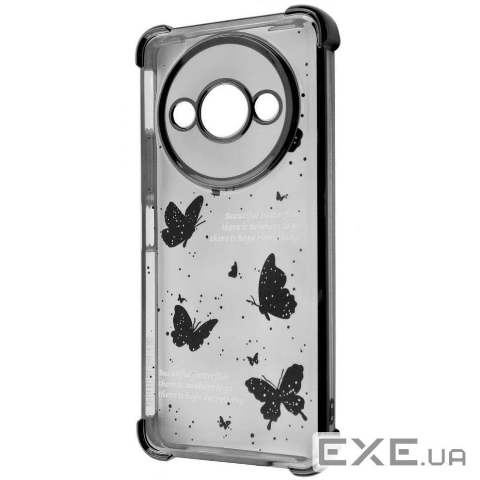 Чехол WAVE Winkie Xiaomi Redmi A3 black/butterfly (64444 black/butterfly)