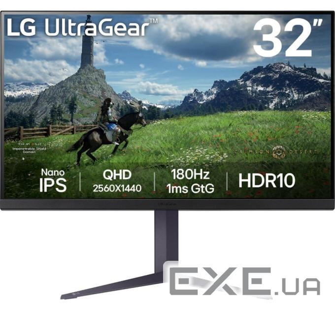 Монітор LG LCD 32GS85QX-B 32" black UltraGear Gaming Monitor (32GS85QX-B.AEU)
