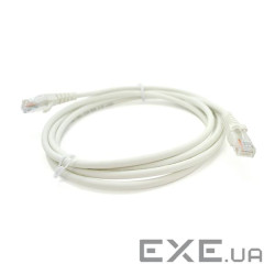 Патч-корд OK-net Кат.5e UTP 24AWG LSZH Білий 2м (OK-PC5203-W-LS0H)