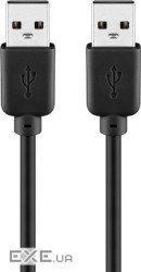 Кабель пристроїв USB2.0 A M/M 5.0m,AWG24+28 2xShielded D=4.0mm CuCE,чорний (84.00.7138-1) (84.00.7138-1)