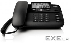Дротовий телефон Gigaset DA260 System LAM, чорний (S30054S6532U101)