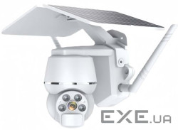 4 Мп 4G поворотна вулична відеокамера із сонячною панеллю та вбудованими АКБ 9600mA (YT42087 9600mA)