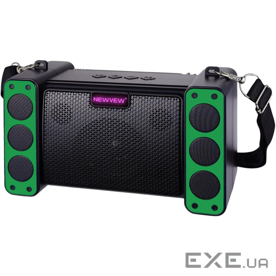 Акустична система NEWVEW NV-9172 Solar Panel/BT/USB/TF/FM Green (NWVW-NV-9172-GN)