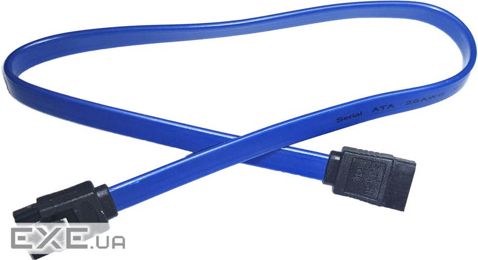 Кабель SATA 3.0 7pin, F/F, 0.4 м , Blue (S0943)