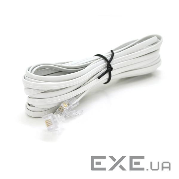 Патч-корд телефонний 3м RJ11 (6P4C) Voltronic (PC-3,0W)