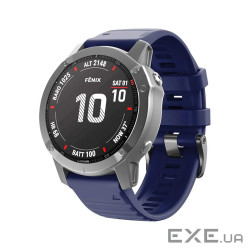 Ремінець для смарт-годинника Armorstandart Silicone 26mm для Garmin Fenix 5x/6x Dark Blue (ARM60804)
