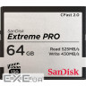 Карта пам'яті SanDisk Extreme PRO CFAST 2.0 64GB 525MB/s VPG130, (SDCFSP-064G-G46D)