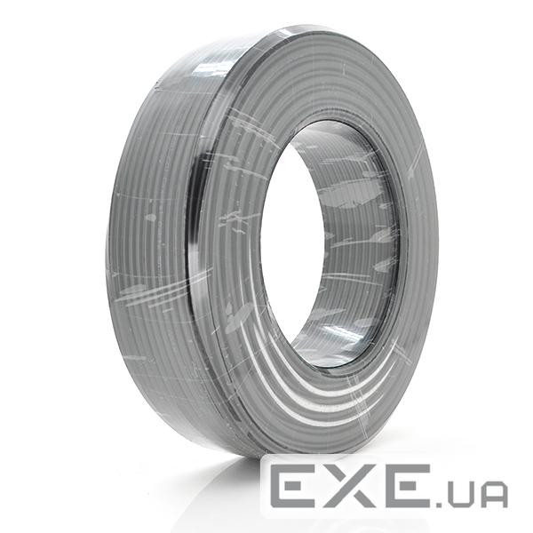 Кабель коаксіальний з харчуванням RITAR B100-RG59CCA+2x0.5mm CU, 0,81 мм.CCA, 64x0.12m C