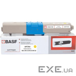 Тонер-картридж BASF OKI C301/C321/MC332/MC342/ 44973541 Yellow (KT-44973541) (BASF-KT-44973541)