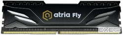 Модуль пам'яті 8Gb DDR4 3200MHz Atria Fly Black ATRIA UAT43200CL18B/8