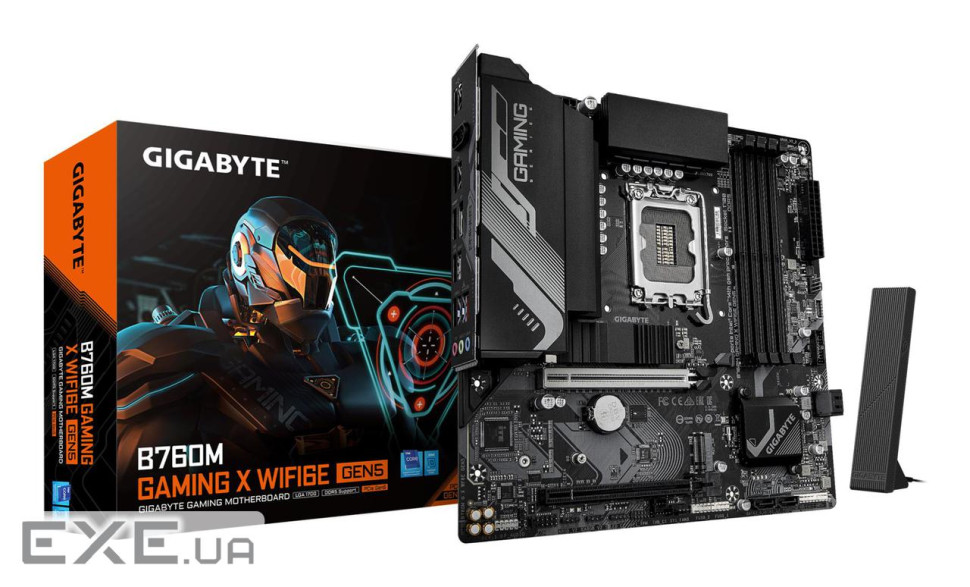 Материнська плата B760 S1700 MATX B760M G X WF6E GEN5 GIGABYTE