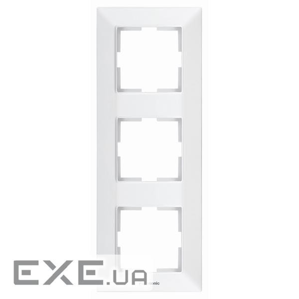 Рамка Panasonic Arkedia Slim потрійна, вертикальна, біла (WNTF08132WH-UA)