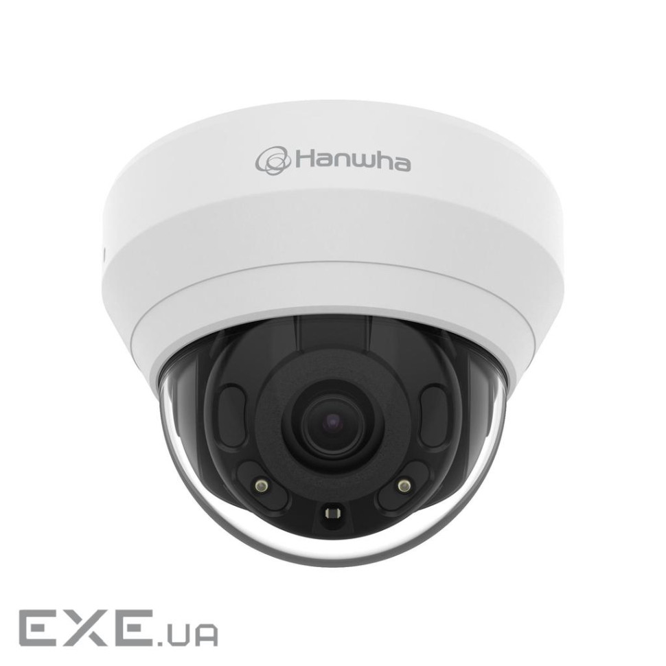 Мережева камера купольна 4MP @30fps, 4mm fixed focal lens (78) QND-7022R HANWHA VISI (QND-7022R/VAP)