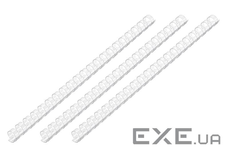 Пластикові пружини для біндера 2E, 38мм, прозорі, 50шт (2E-PL38-50CL) (2E-PL38-50CL)