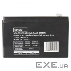 Акумуляторна батарея Emos B9674 (12V 7.2AH FAST.6.3 MM)