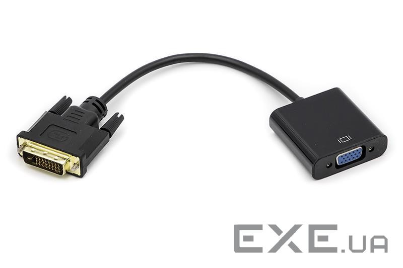 Перехідник DVI-D Dual Link (M) to VGA (F) 0.15m PowerPlant (CA911141)