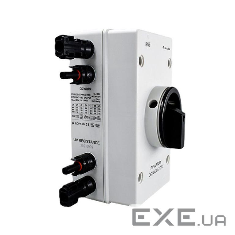 Ручний вимикач DC1000-GL, 1000V, 20A, 1St, IP66, Grey (YT-SDS150-EL / 20A / 4P)