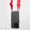Чохол WAVE Clear Case with Strap iPhone 13 Pro red (57010 red)