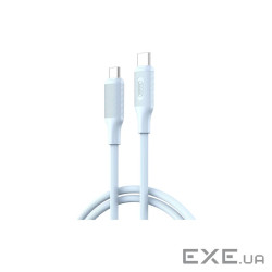 Дата кабель USB-C to USB-C 1.0m XO (NB-Q265B-CC.blue)