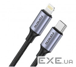 Кабель Foneng X95 Metal Head Braided Cable USB-C - Lightning PD20W, 1.2 м , Black (X95-CA-TCIP)