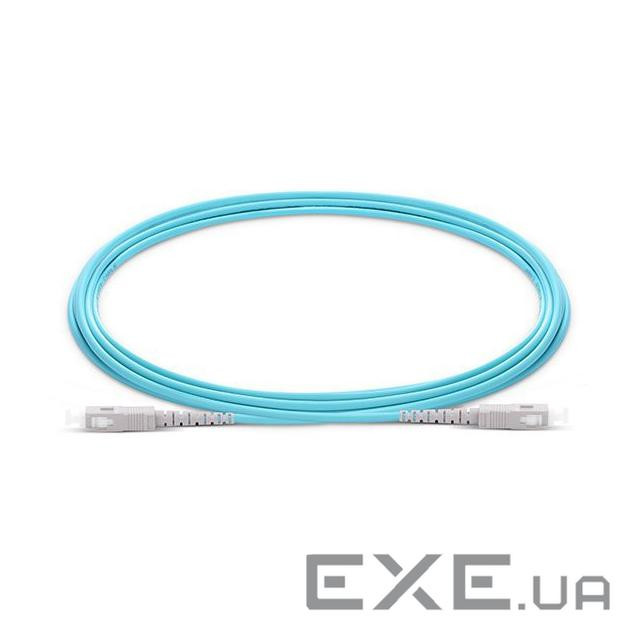 Патчкорд SC/UPC-SC/UPC MM (G50-OM3) 15м Simplex Slim (UPC-15SCSC(MM)S(ON)S)