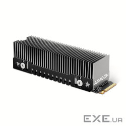 Радіатор з пасивним охолодженням для накопичувачів AXAGON CLR-M2XT heatsink for M.2 SSD