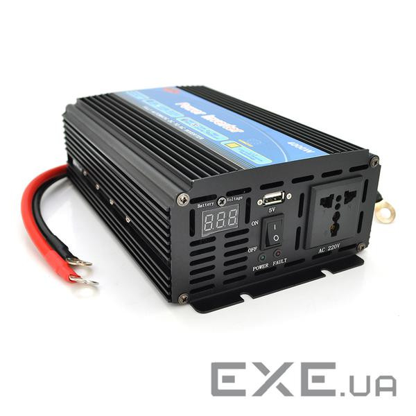 Інвертор напруги Wm-4000(2400Вт), 12 / 220 з апроксимованою синусоїдою, 1 універсальн (Wm-4000 / 12) (Wm-4000 / 12)