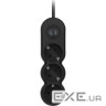 Мережевий фільтр 2E 2E-U03VES5MBK Black, 3 розетки, 5м