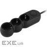 Мережевий фільтр 2E 2E-U03VES5MBK Black, 3 розетки, 5м