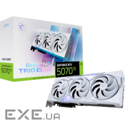 Відеокарта MSI GeForce RTX 5070 Ti 16G Gaming Trio OC White (G507T-16GTC)