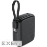 УМБ Acefast 10000mAh 20W PD,QC3.0 USB-C In/Out with build Type-C cable, M15 Black (6974316283973)