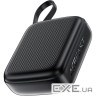 УМБ Acefast 10000mAh 20W PD,QC3.0 USB-C In/Out with build Type-C cable, M15 Black (6974316283973)