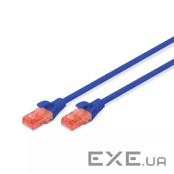 Патч-корд 3м , CAT 6 UTP, AWG 26/7, Cu, LSZH, blue Digitus (DK-1617-030/B)