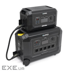 Портативний джерело живлення OUPES S3+S2, LiFePO4, 3600W, PEAK 7000W, 5120Wh, 3500 циклів, MPPT 2100