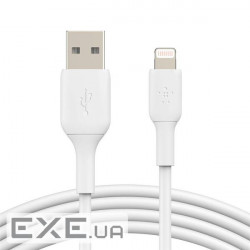 Дата кабель USB 2.0 AM to Lightning 2.0m PVC white Belkin (CAA001BT2MWH)