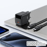 Зарядний пристрій 1xUSB-C 20W Gan A113 Fast Charger with digital display black Acefa (6974316284413)