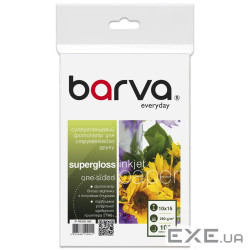 Фотопапір Barva, суперглянсовий, A6 (10x15), 260 г/м2, 100 арк, серія "Everyday" (IP-BAR-RE260-389) "Everyday" (IP-BAR-R